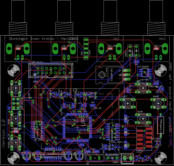 Oscilloscope curcuit board